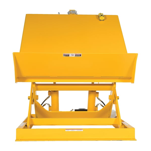 Vestil Ergo Lift/Tilt Table, 4000 lb. Cap, 230V/Ph 1, 54"W, 48"L ULTT-5448-4-YEL230-1 - main
